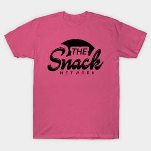 The Snack Network minimalist Black T-Shirt